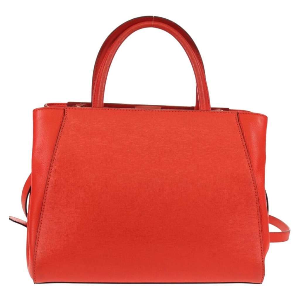 Fendi 2Jours Bag Yellow Leather Good condition - Back View