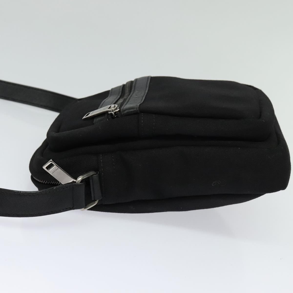 Saint Laurent Front Pocket Crossbody Bag Black Canvas Good condition - Inside View