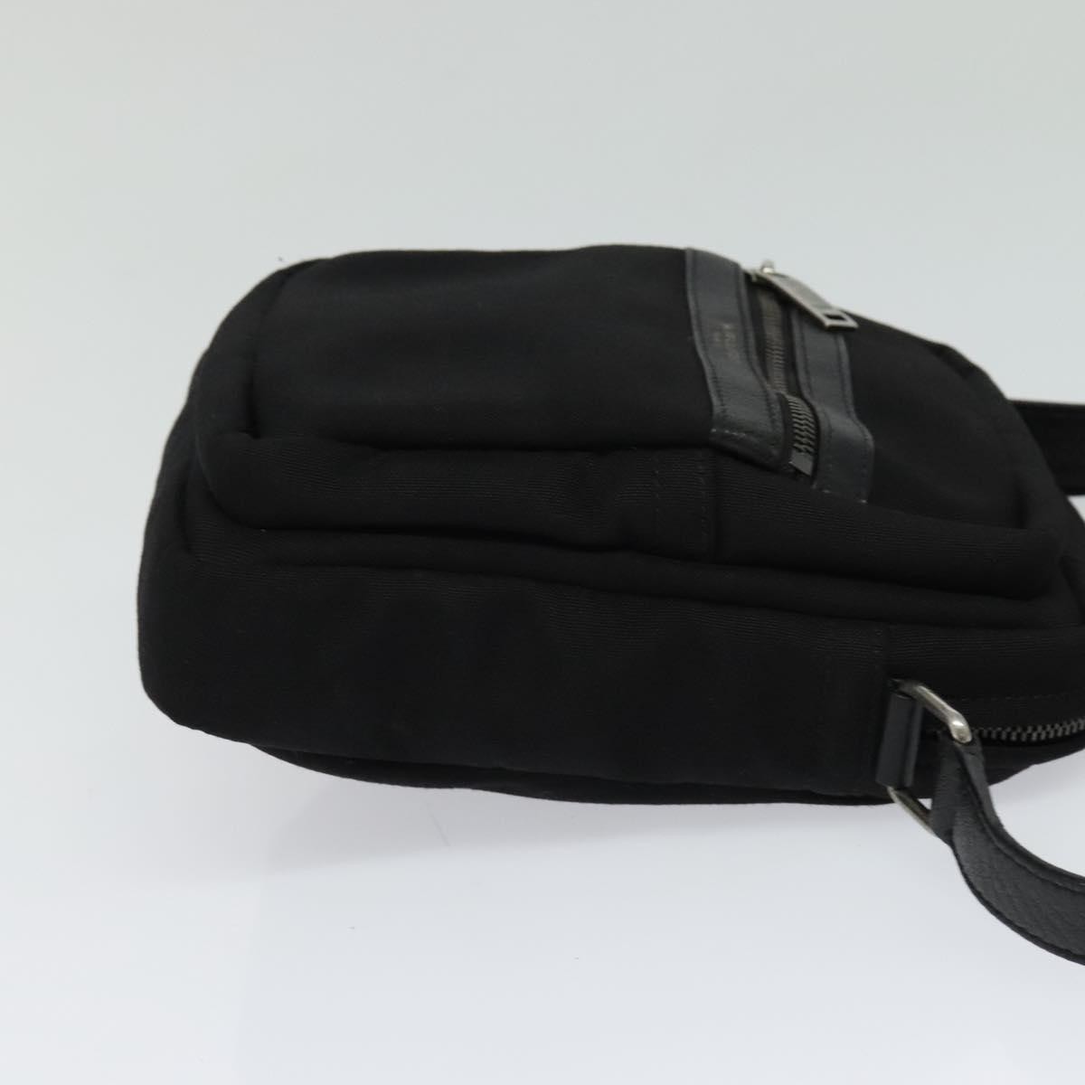 Saint Laurent Front Pocket Crossbody Bag Black Canvas Good condition - Model View