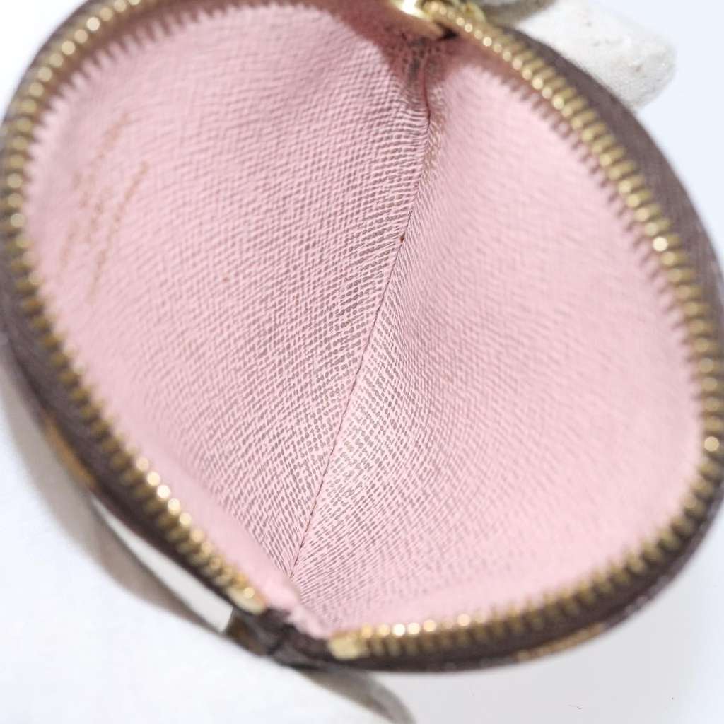 Louis Vuitton Round Coin Purse Brown Canvas Good condition - Box View