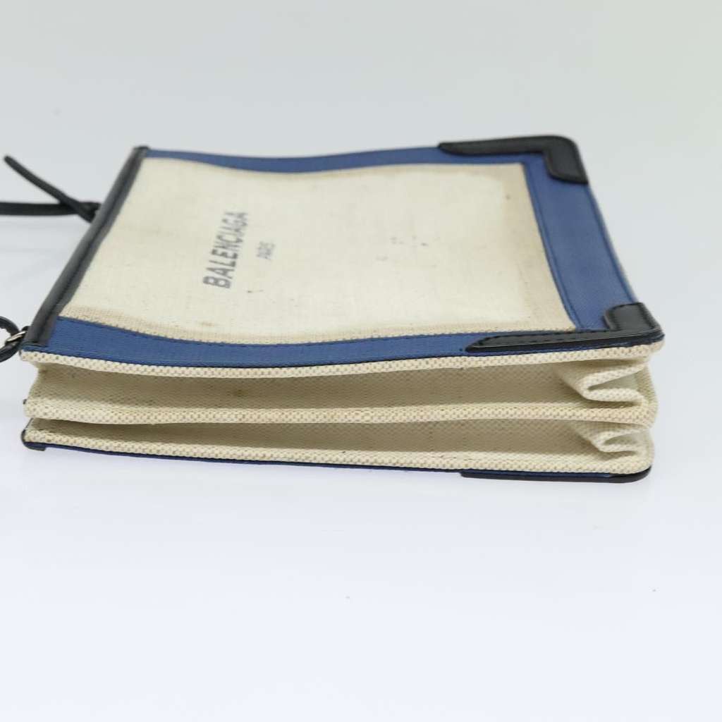 Balenciaga Navy Pochette Beige Canvas Good condition - Inside View
