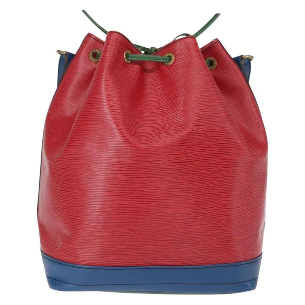 Louis Vuitton Tricolor Noe Handbag Red Leather Good condition - Back View