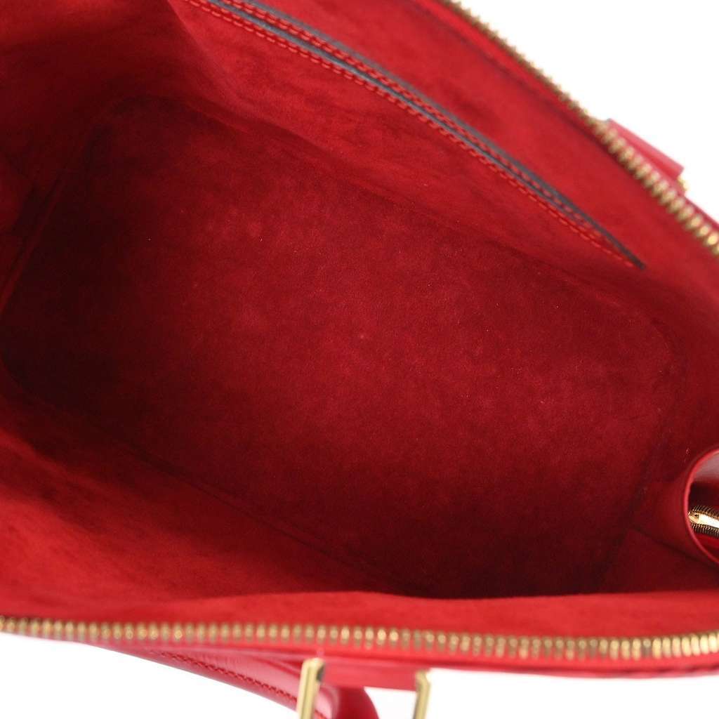 Louis Vuitton Vintage Alma Handbag Red Leather Good condition - Inside View