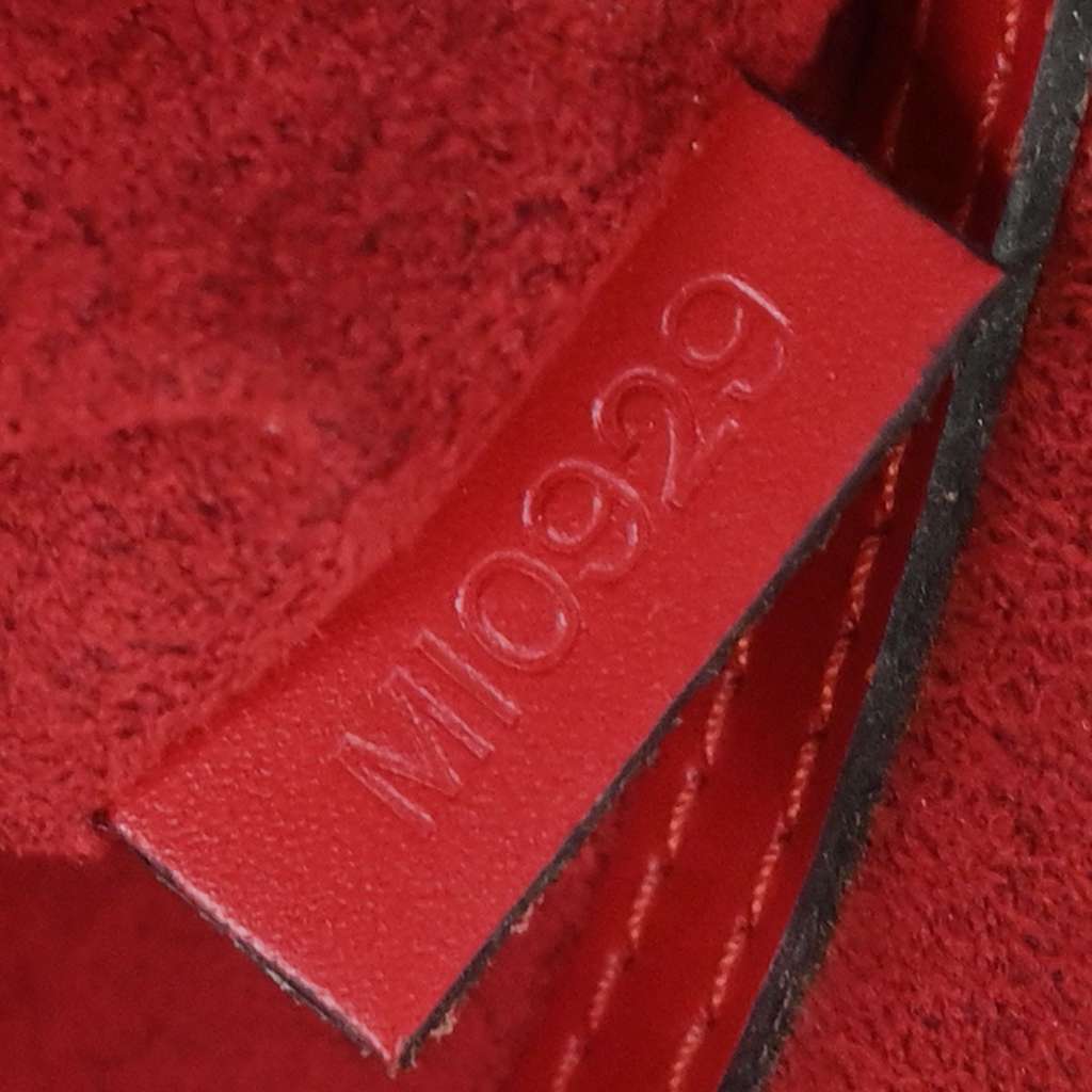 Louis Vuitton Vintage Alma Handbag Red Leather Good condition - Box View