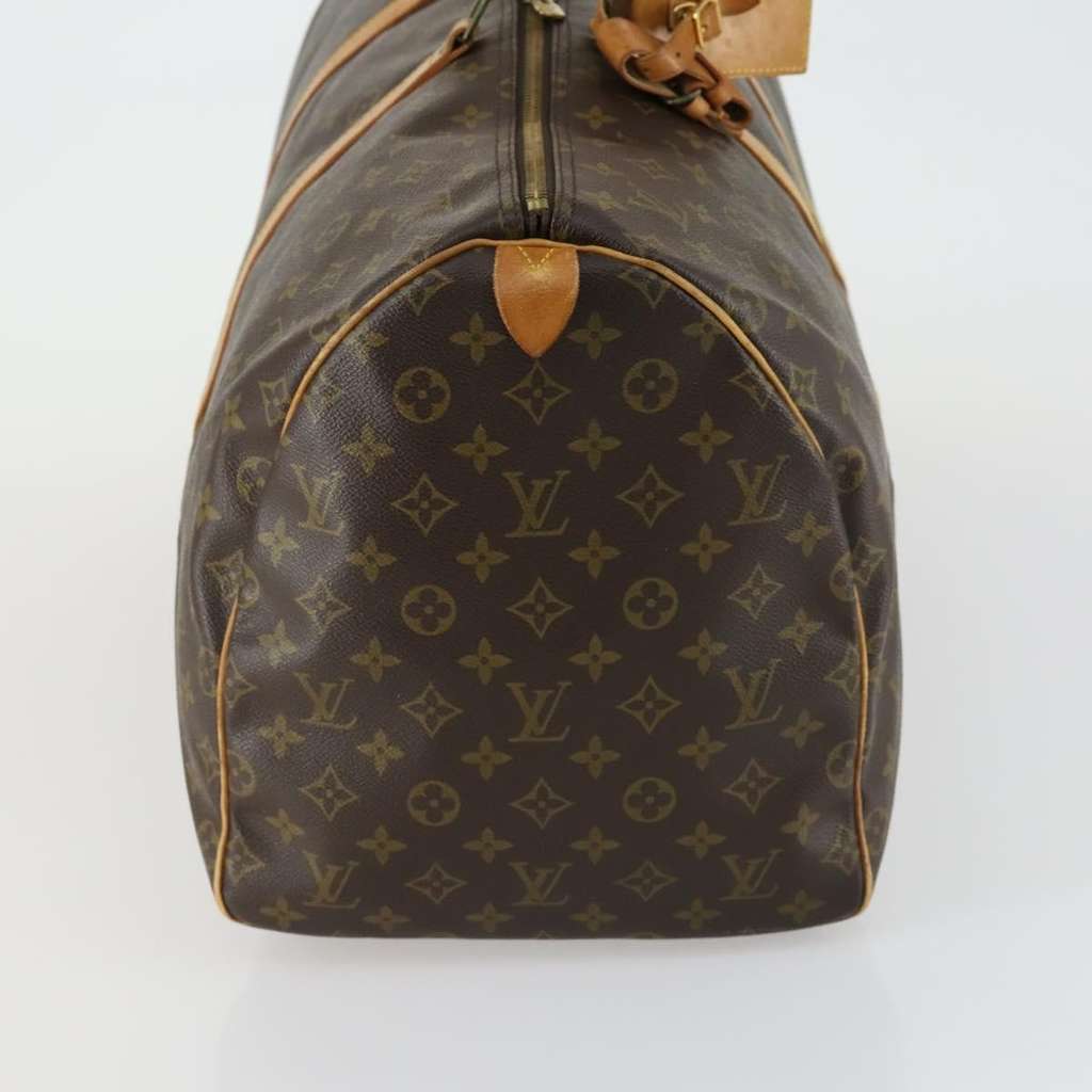 Louis Vuitton Keepall Bag Brown Canvas Fair condition - Model View