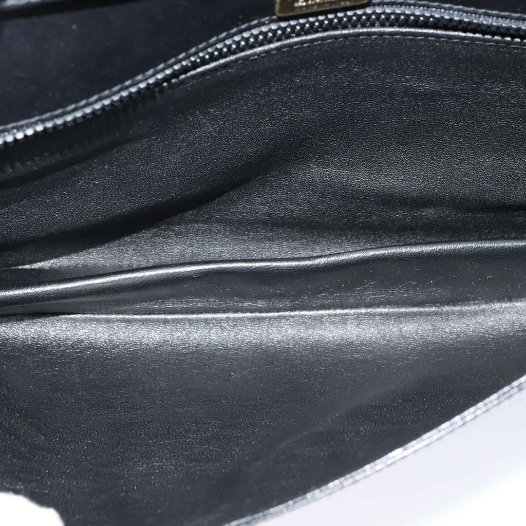 Bally Vintage Shoulder Bag Black Leather Good condition - Box View