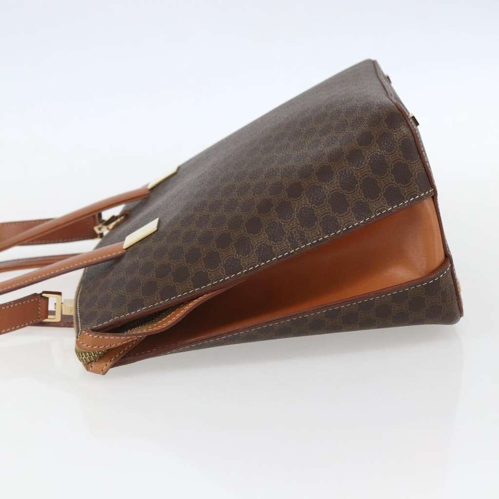 Celine Vintage Macadam Handbag Brown Canvas Good condition - Inside View