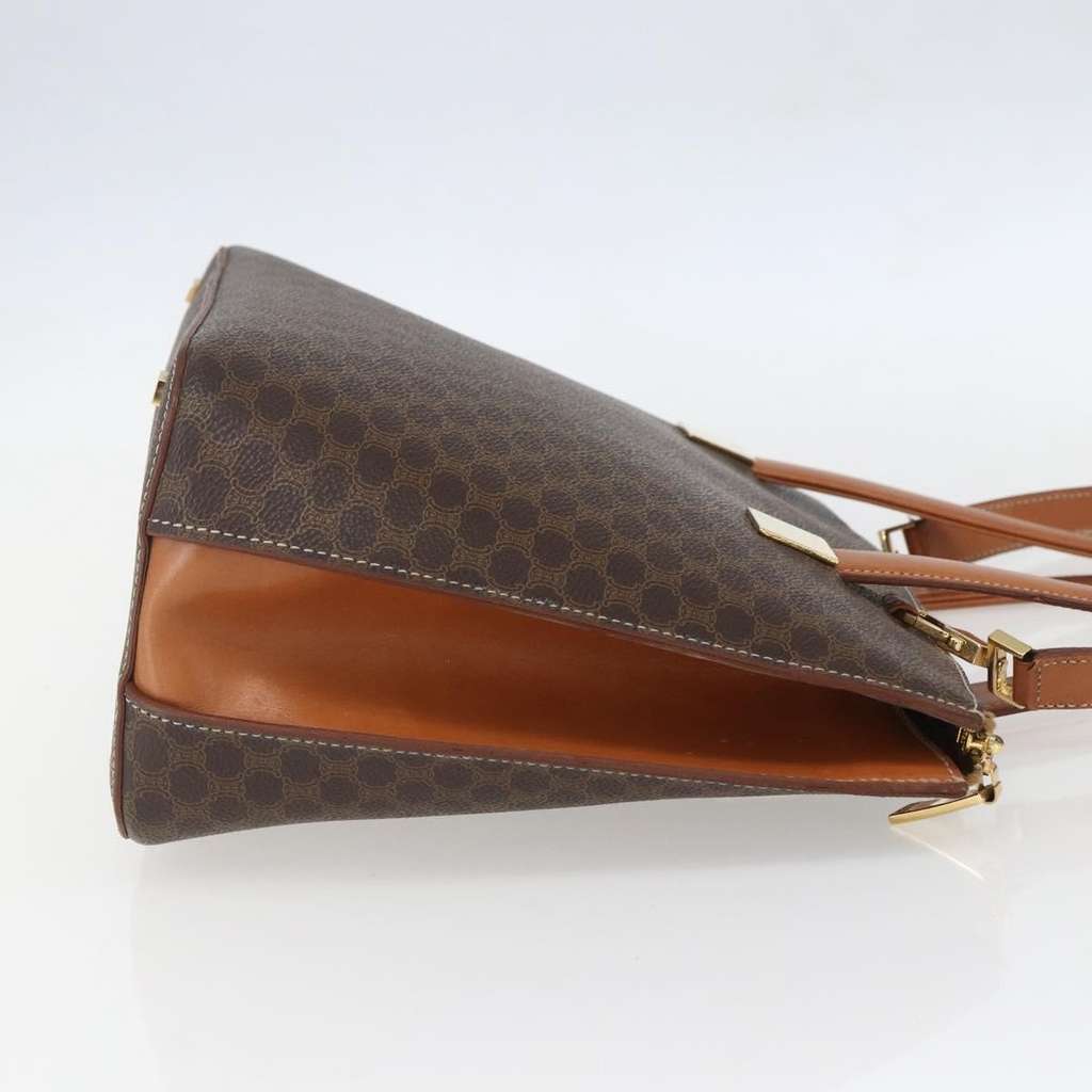 Celine Vintage Macadam Handbag Brown Canvas Good condition - Model View