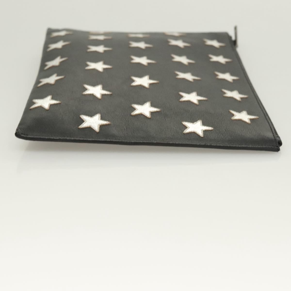 Saint Laurent Stars Zip Pouch Black Leather Good condition - Inside View