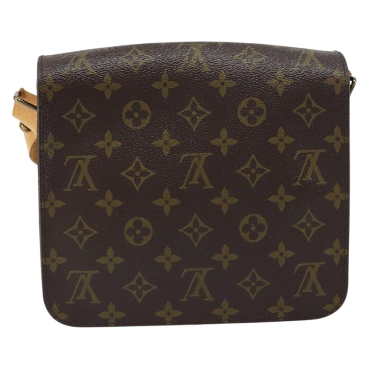 Louis Vuitton Cartouchiere Handbag Brown Canvas Good condition - Back View
