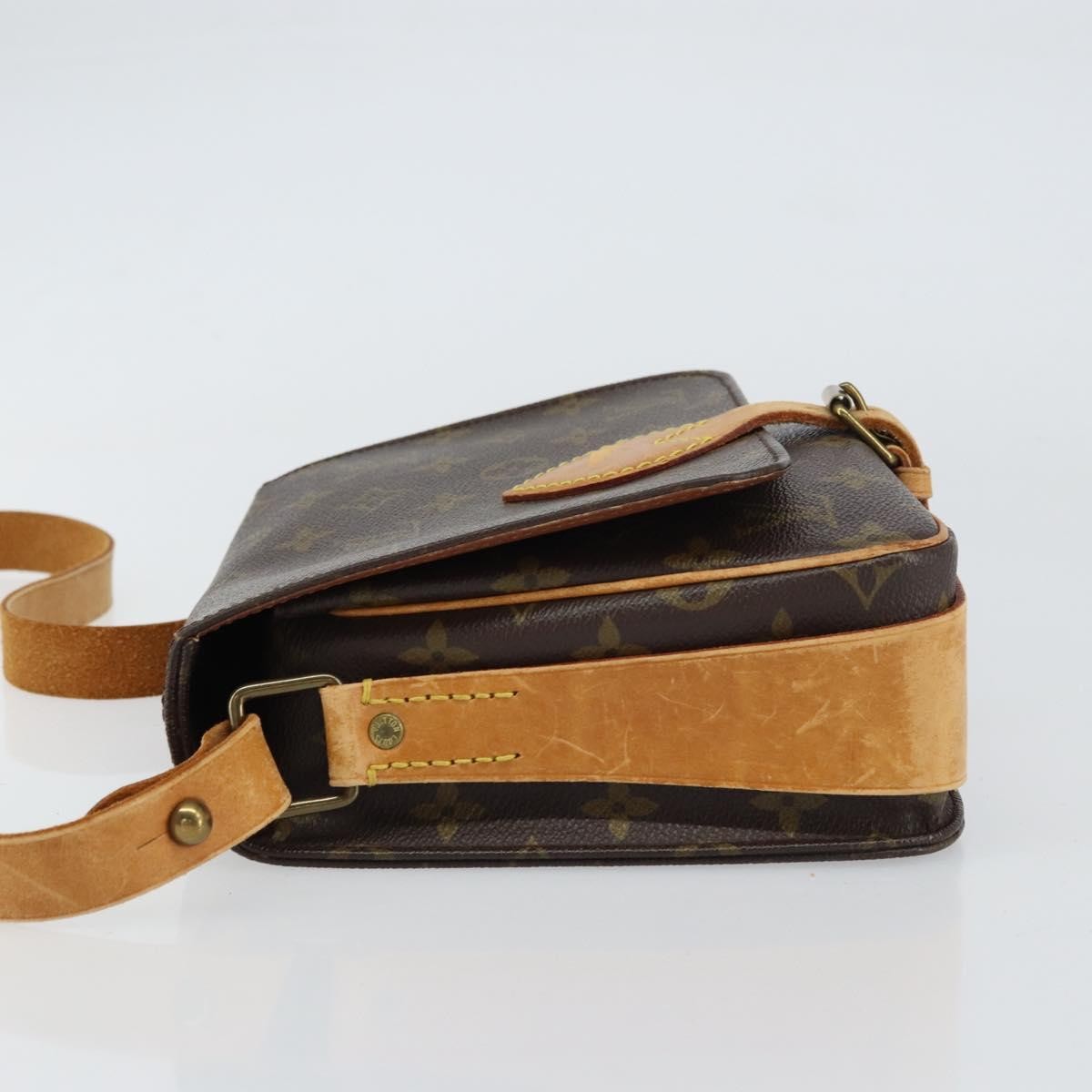 Louis Vuitton Cartouchiere Handbag Brown Canvas Good condition - Model View