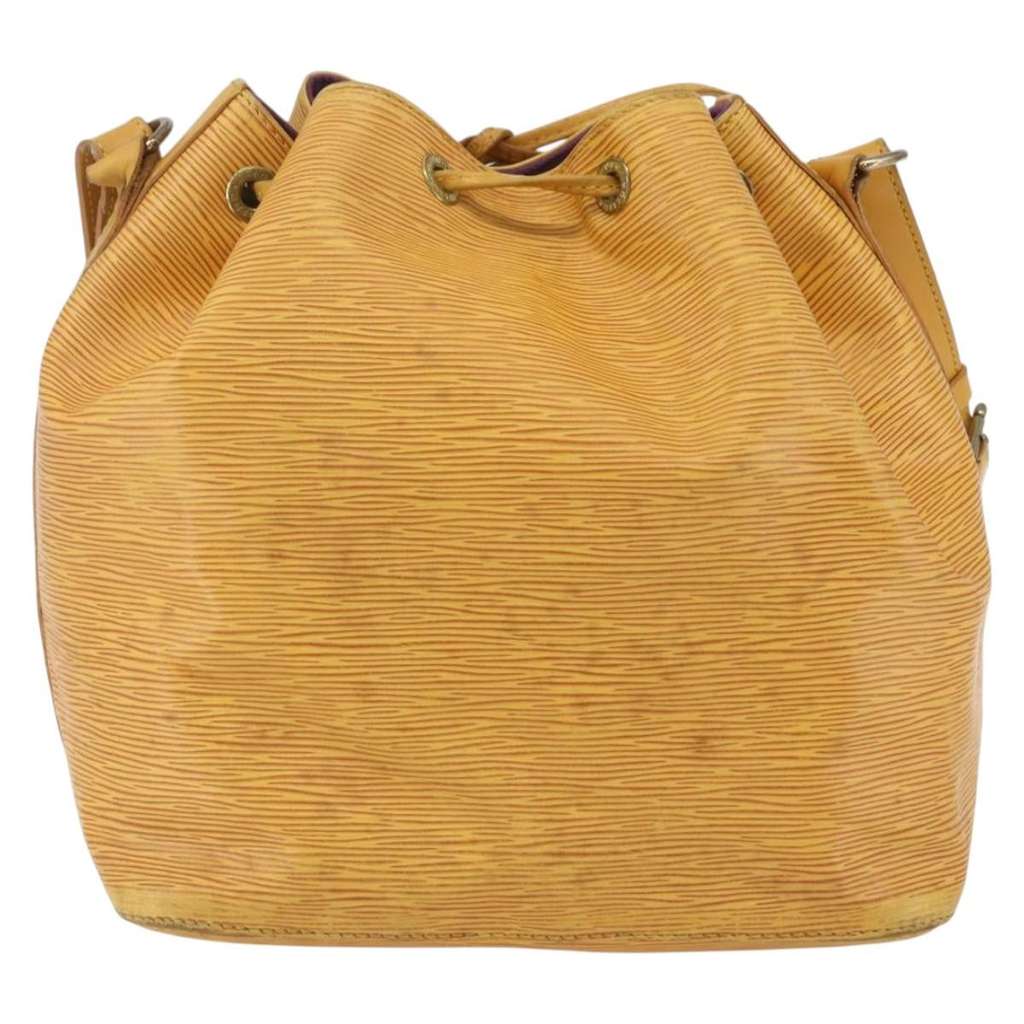Louis Vuitton Petit Noe Handbag Yellow Leather Fair condition - Back View