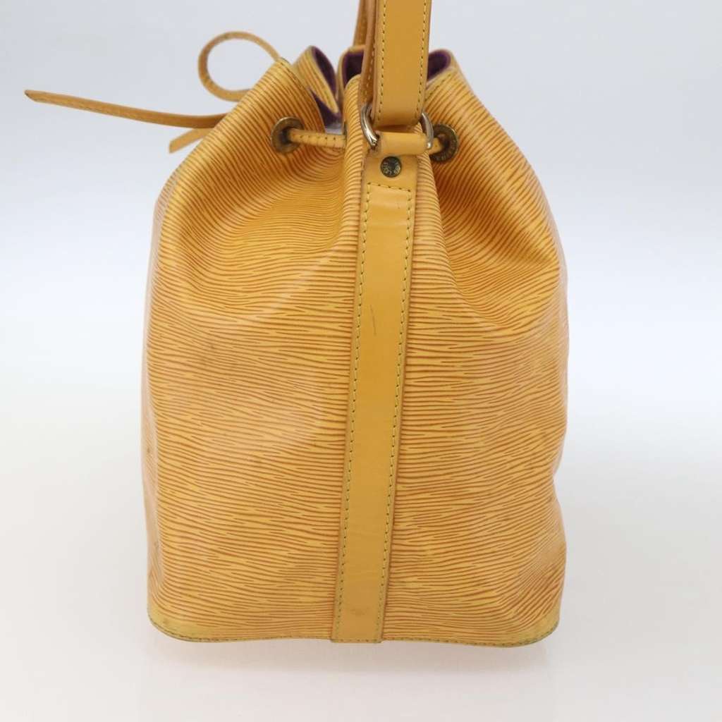 Louis Vuitton Petit Noe Handbag Yellow Leather Fair condition - Model View