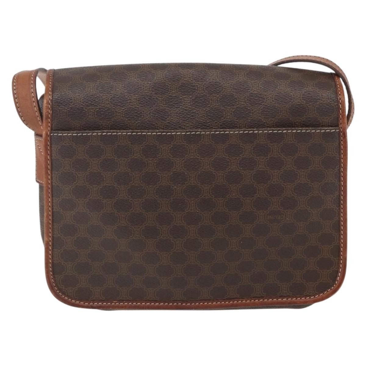 Celine Macadam Shoulder Bag Brown Good condition - Back View