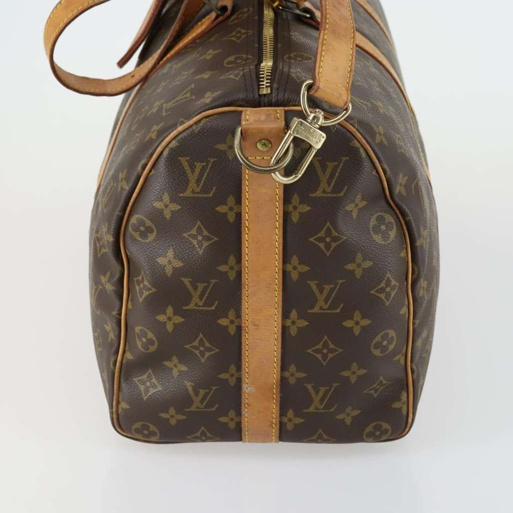 Louis Vuitton Keepall Bandouliere Bag Brown Canvas Fair condition - Inside View