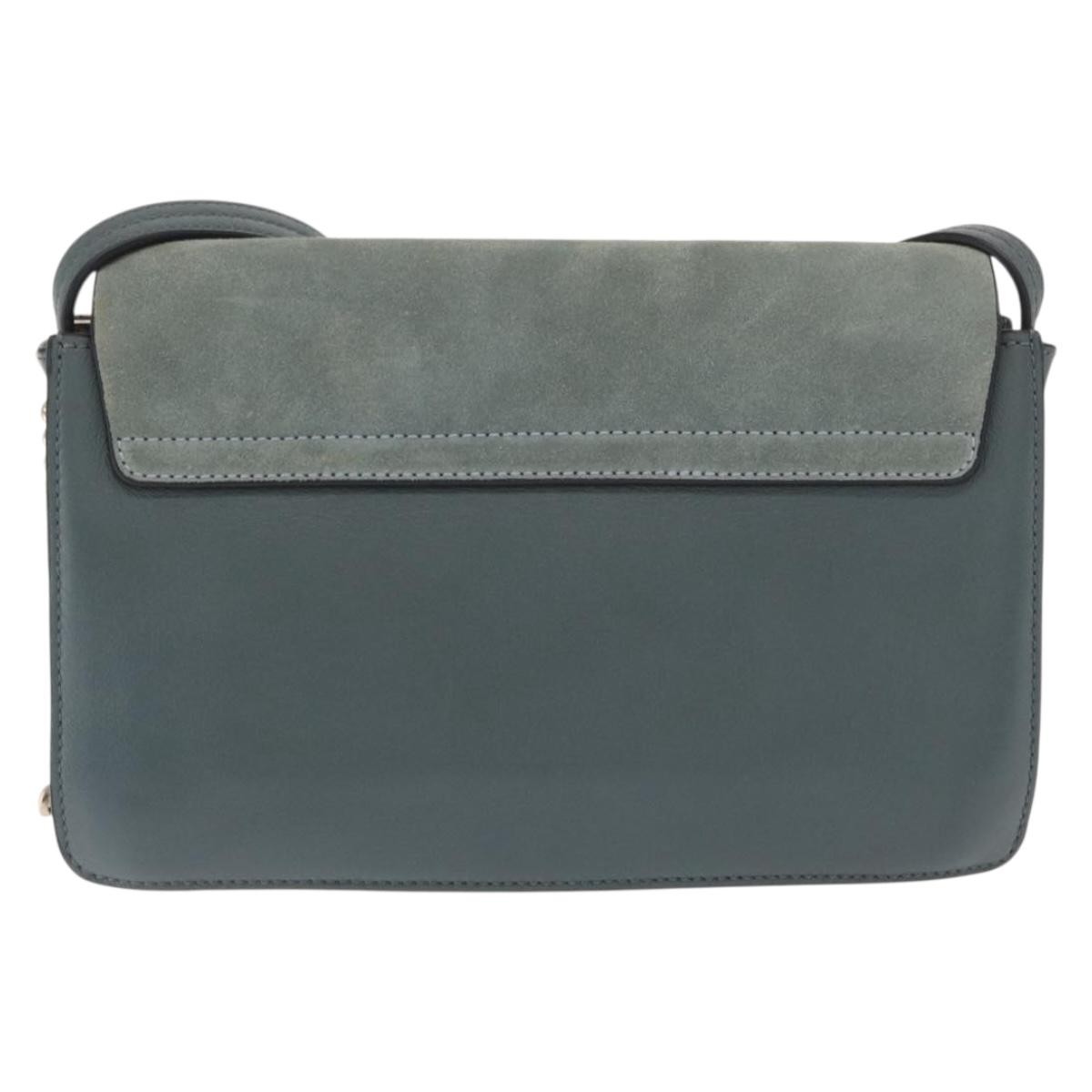 Chloe Faye Shoulder Bag Green Leather Good condition - Back View