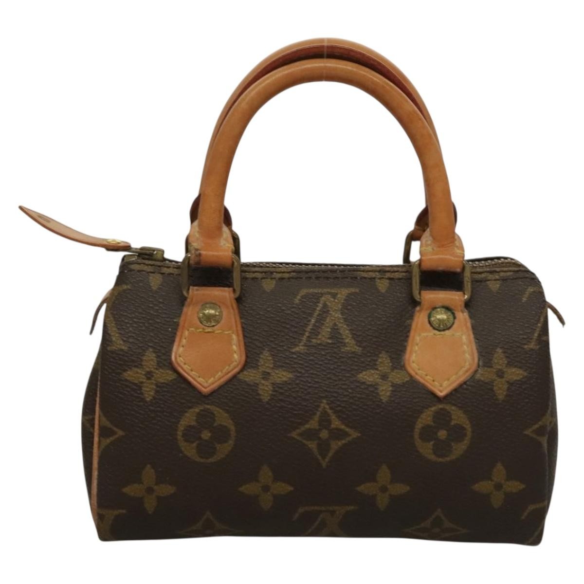 Louis Vuitton Speedy Mini HL Handbag Brown Canvas Good condition - Back View