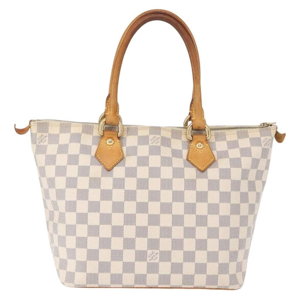 Louis Vuitton Saleya Handbag White Canvas Good condition - Back View