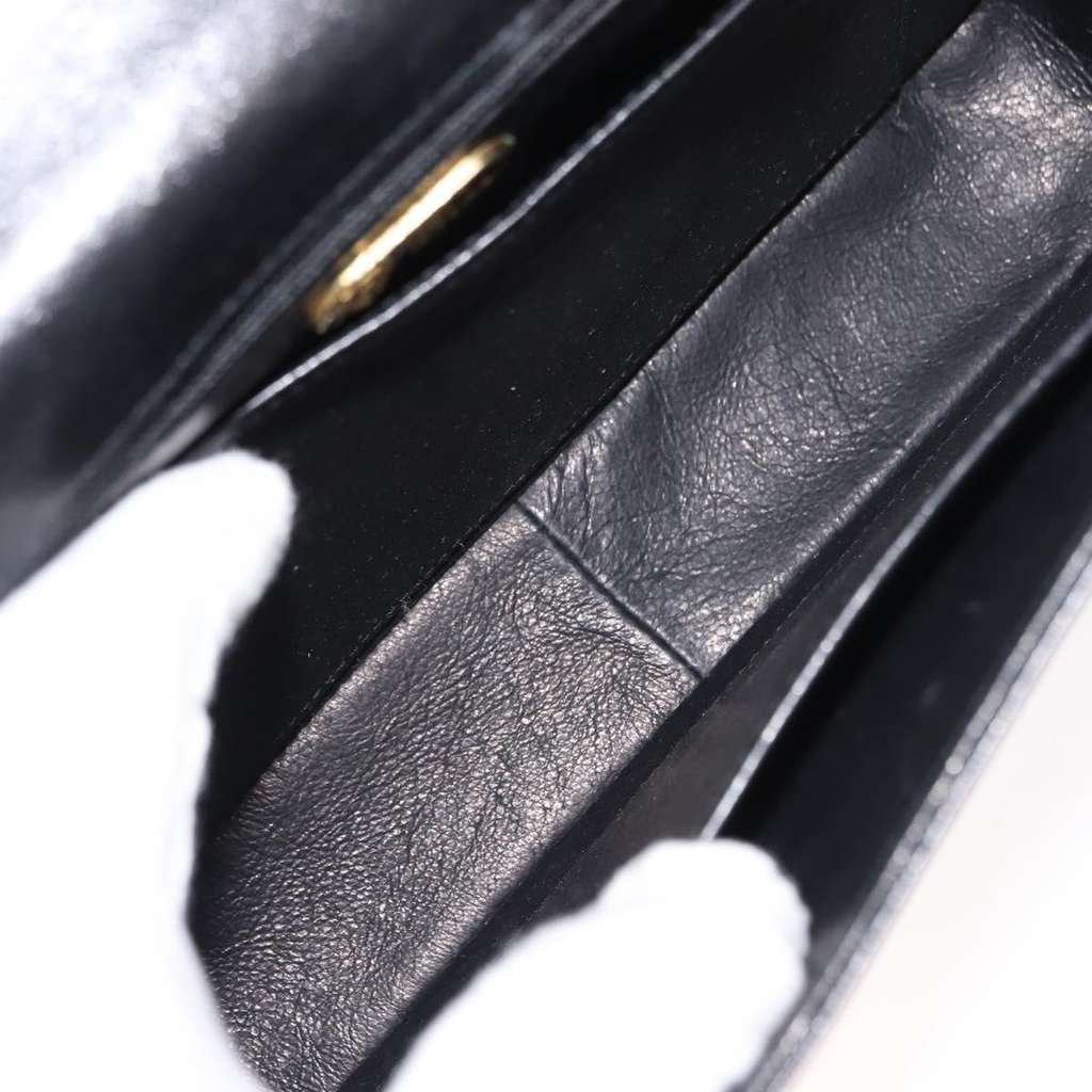 Gucci Vintage Handbag Black Leather Good condition - Box View