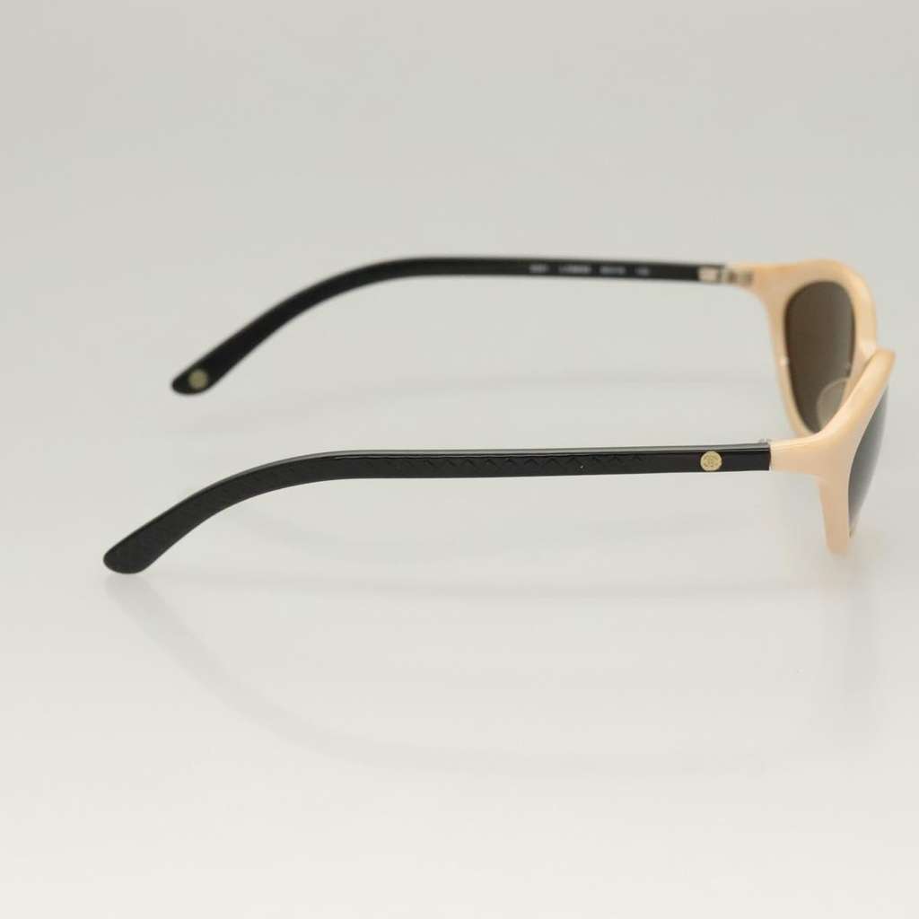Chanel CHANEL Logo Sunglasses Eye Wear Beige Plastic Good condition - Model View