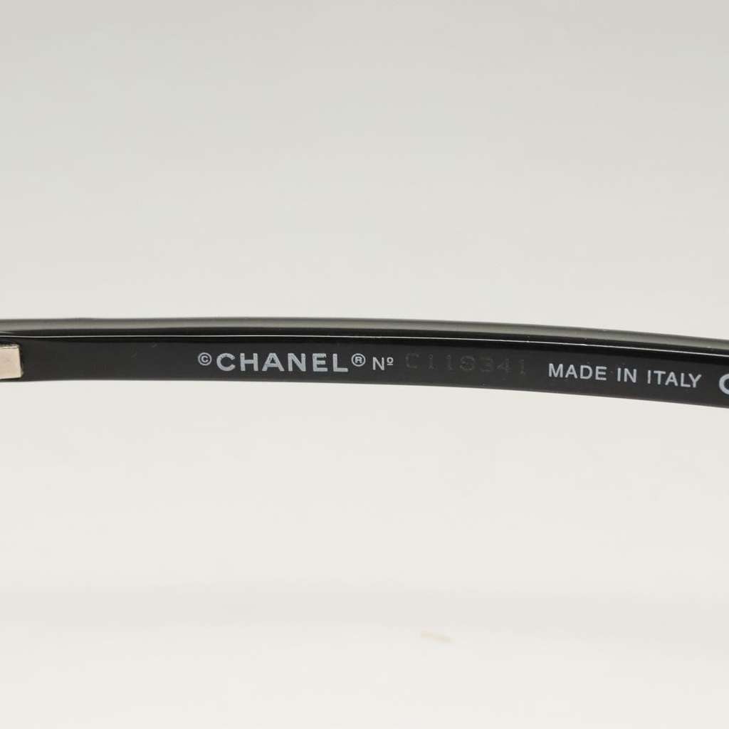 Chanel CHANEL Logo Sunglasses Eye Wear Beige Plastic Good condition - Box View