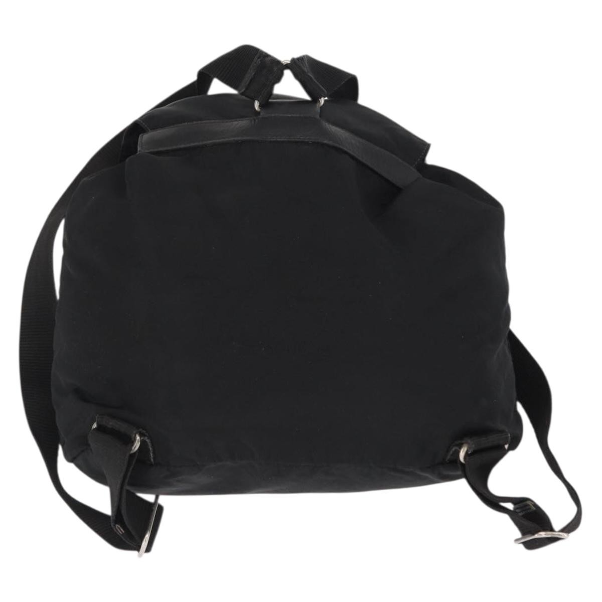 Prada Double Front Pocket Backpack Black Good condition - Back View