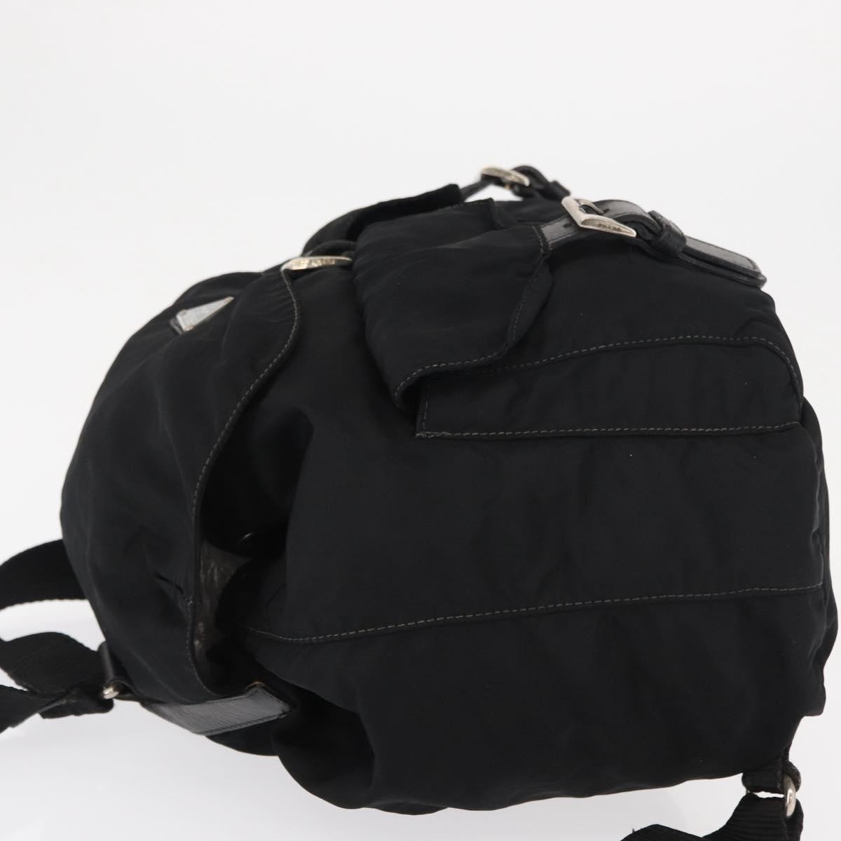 Prada Double Front Pocket Backpack Black Good condition - Model View