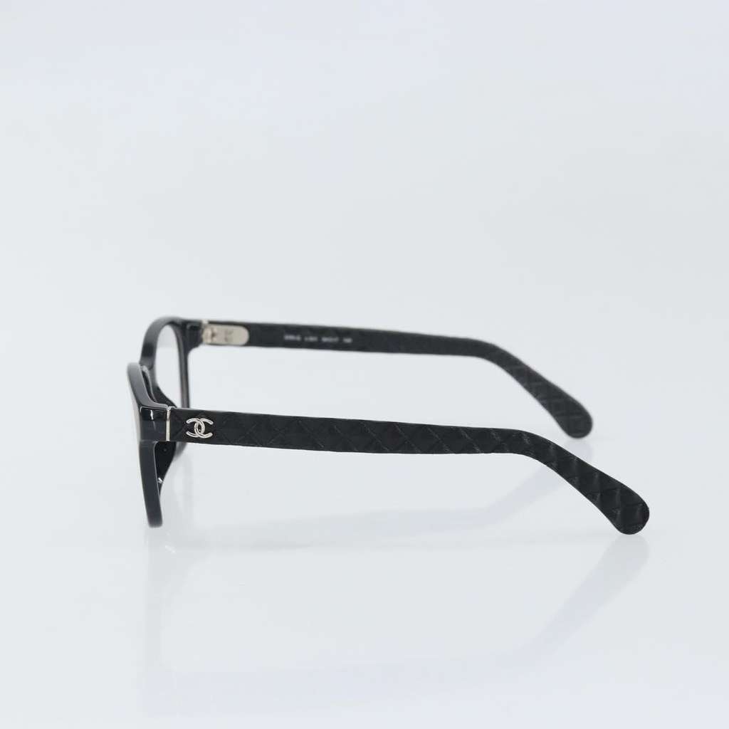 Chanel Logo CC Sunglasses Black Plastic Good condition - Inside View