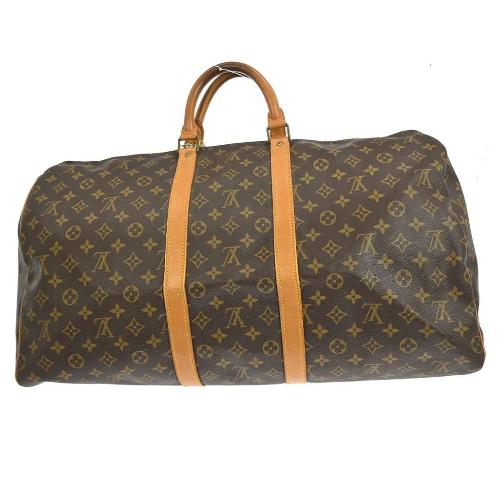 Louis Vuitton Keepall Bag Brown Canvas Good condition - Back View