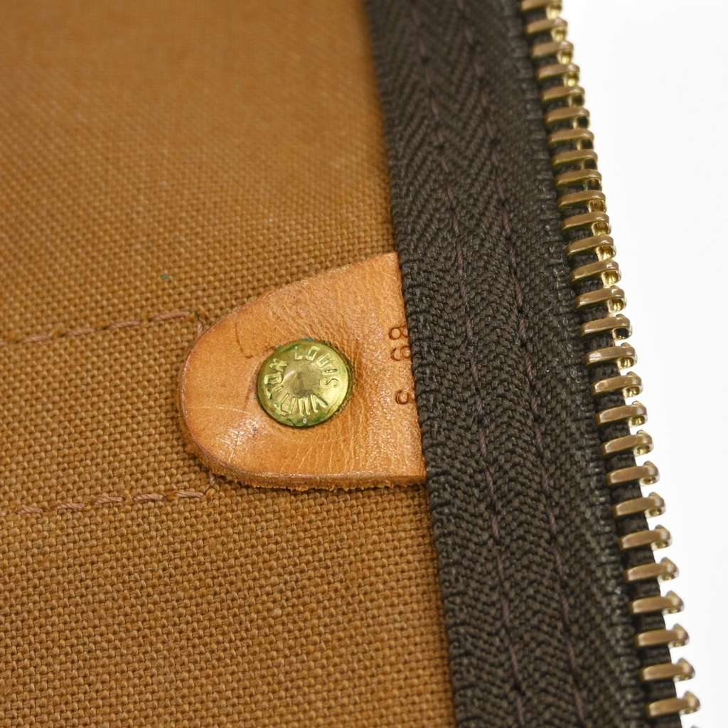 Louis Vuitton Keepall Bag Brown Canvas Good condition - Box View