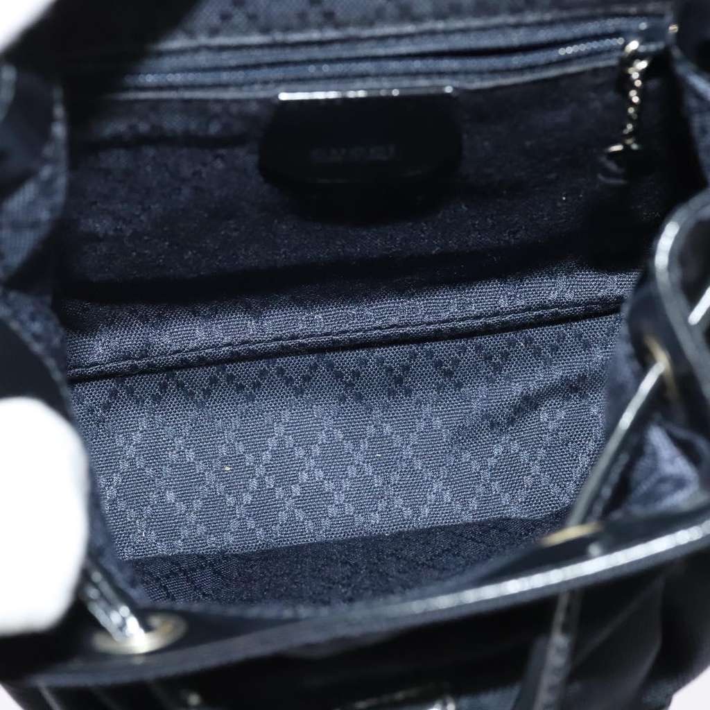 Gucci Vintage Bamboo Backpack Black Good condition - Box View