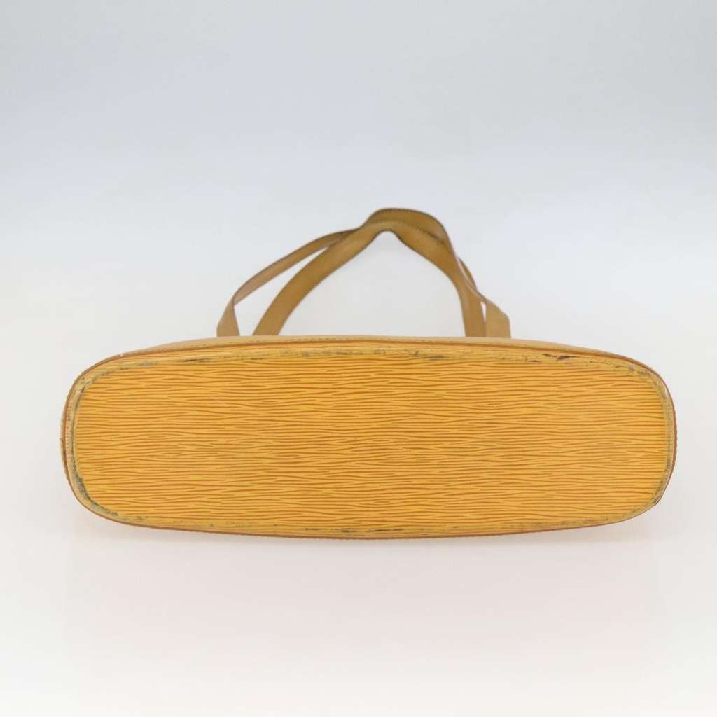 Louis Vuitton Lussac Handbag Yellow Leather Good condition - Box View