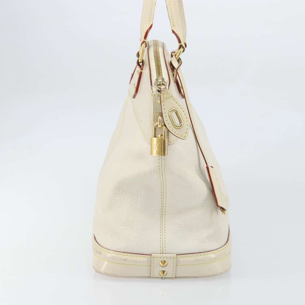 Louis Vuitton Suhali Lockit Handbag White Leather Fair condition - Inside View