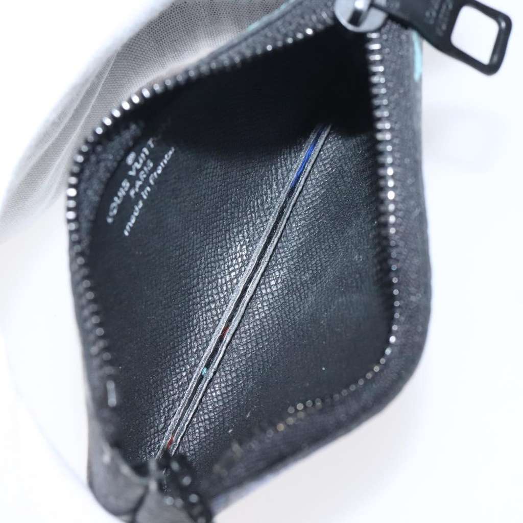 Louis Vuitton Pochette clés NM Black Canvas Good condition - Box View