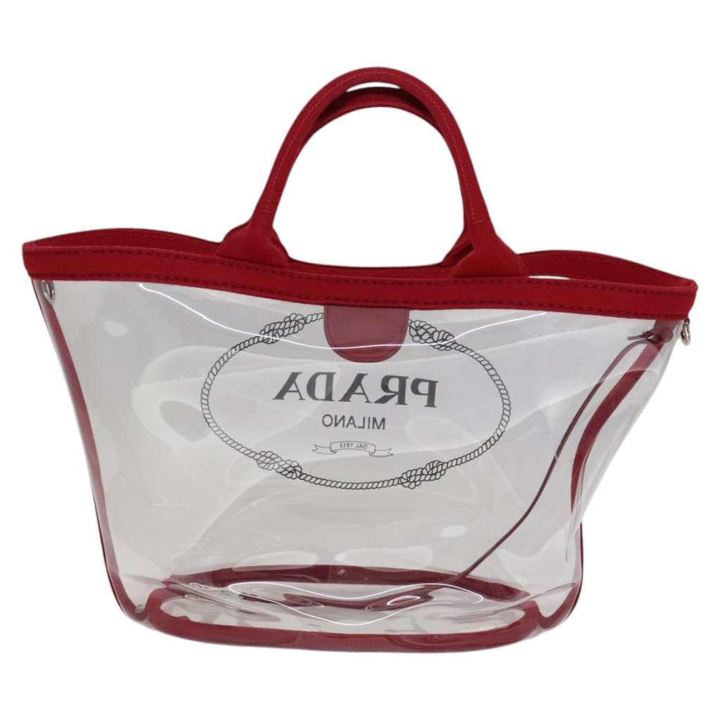 Prada Logo Tote Other Plastic Good condition - Back View