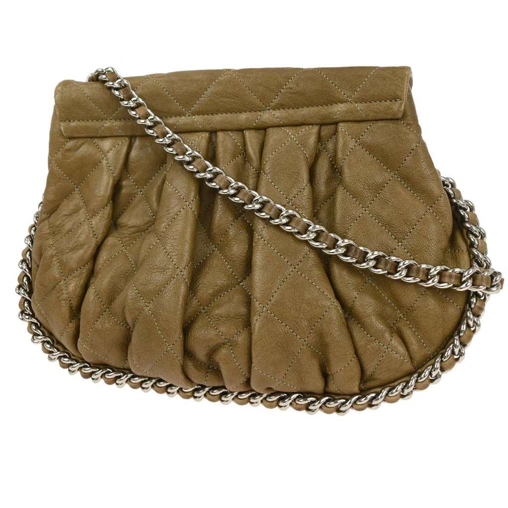 Chanel Chain Around Flap Bag Brown Good condition - Back View