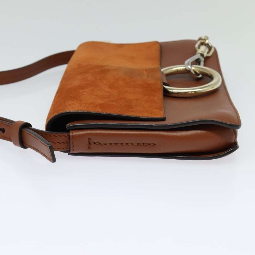 Chloe Faye Shoulder Bag Orange Leather Good condition - Inside View