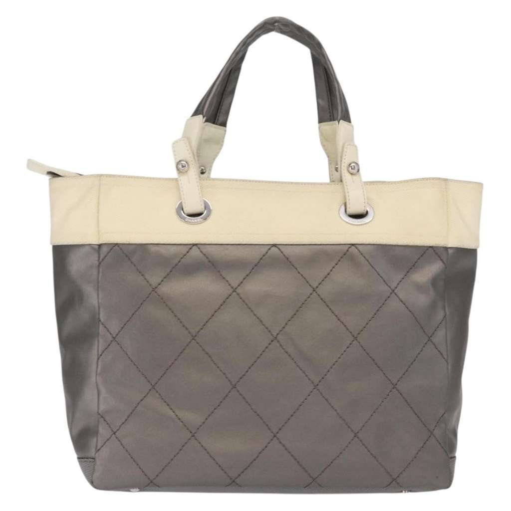 Chanel Biarritz Tote Silver Good condition - Back View