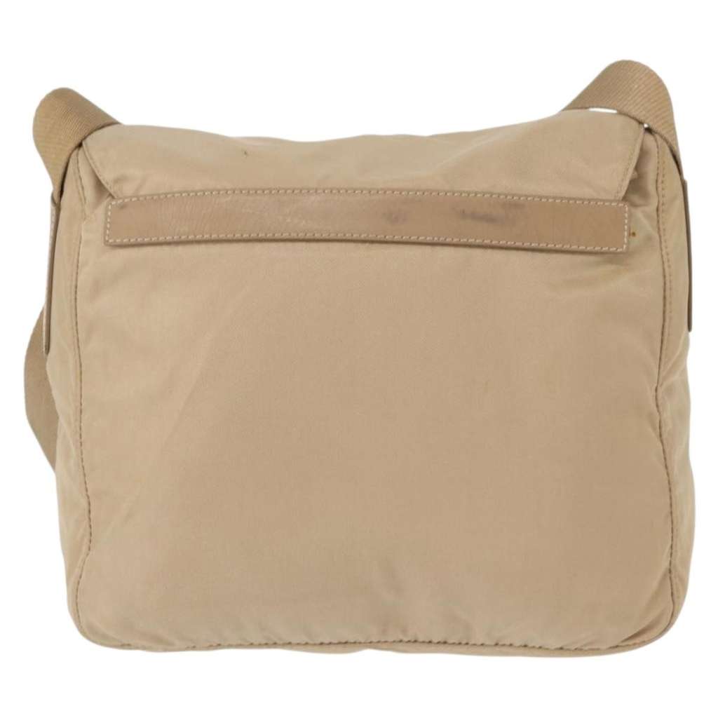 Prada Buckle Messenger Bag Beige Good condition - Back View