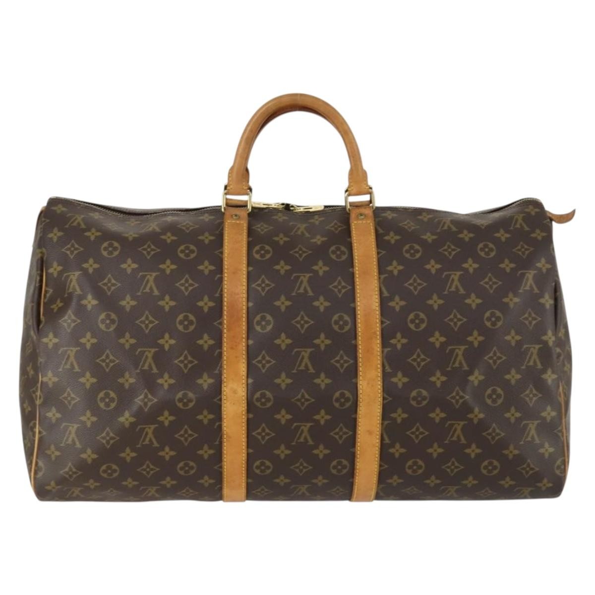 Louis Vuitton Keepall Bag Brown Canvas Good condition - Back View