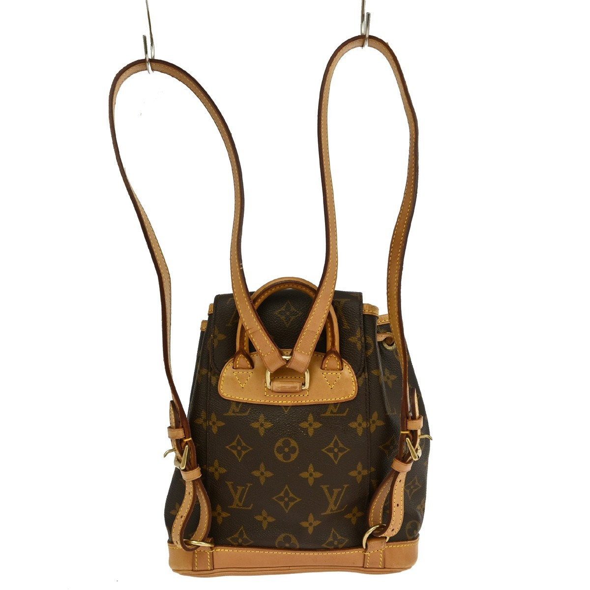 Louis Vuitton Montsouris Backpack Brown Canvas Good condition - Back View