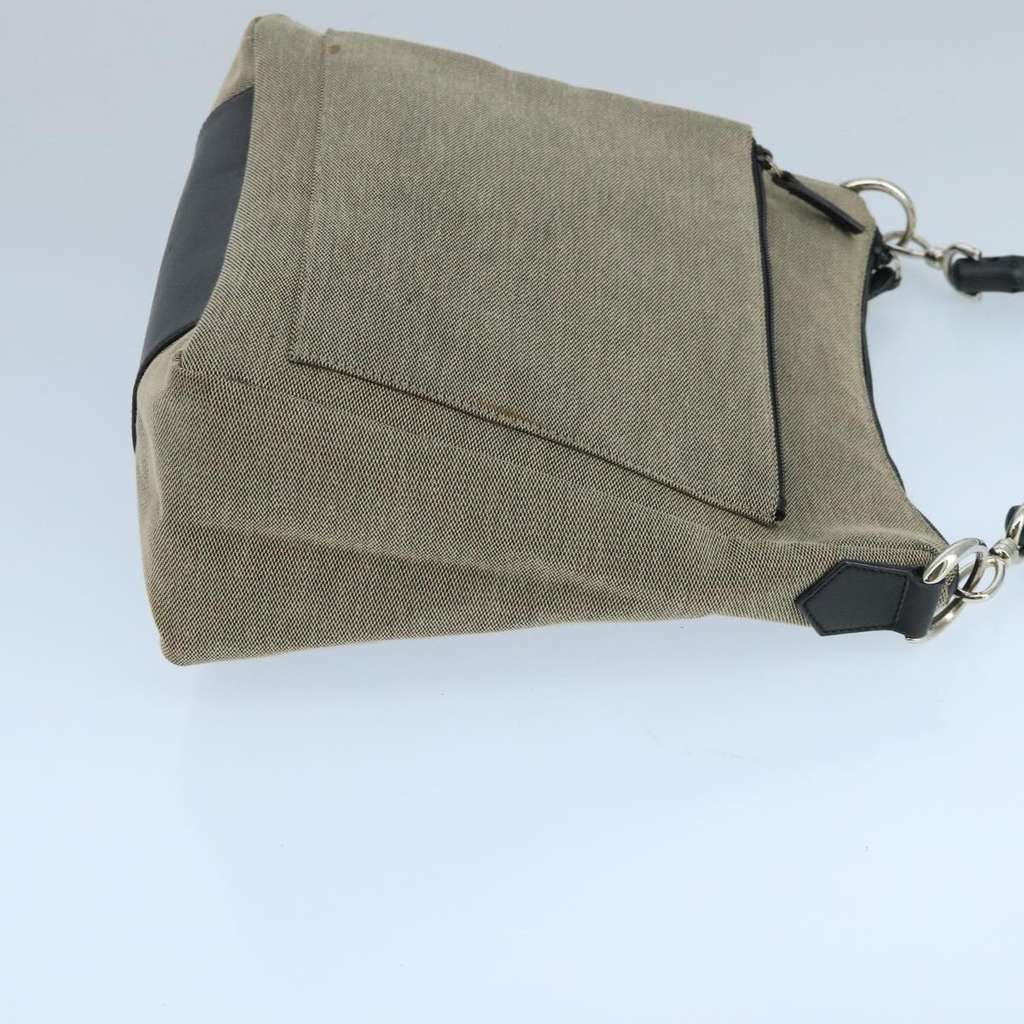 Gucci Vintage Bamboo Handle Tote Beige Canvas Good condition - Inside View