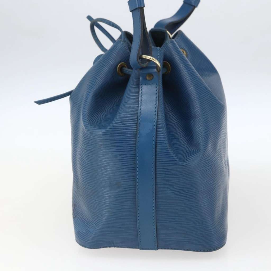 Louis Vuitton Petit Noe Handbag Blue Leather Fair condition - Model View