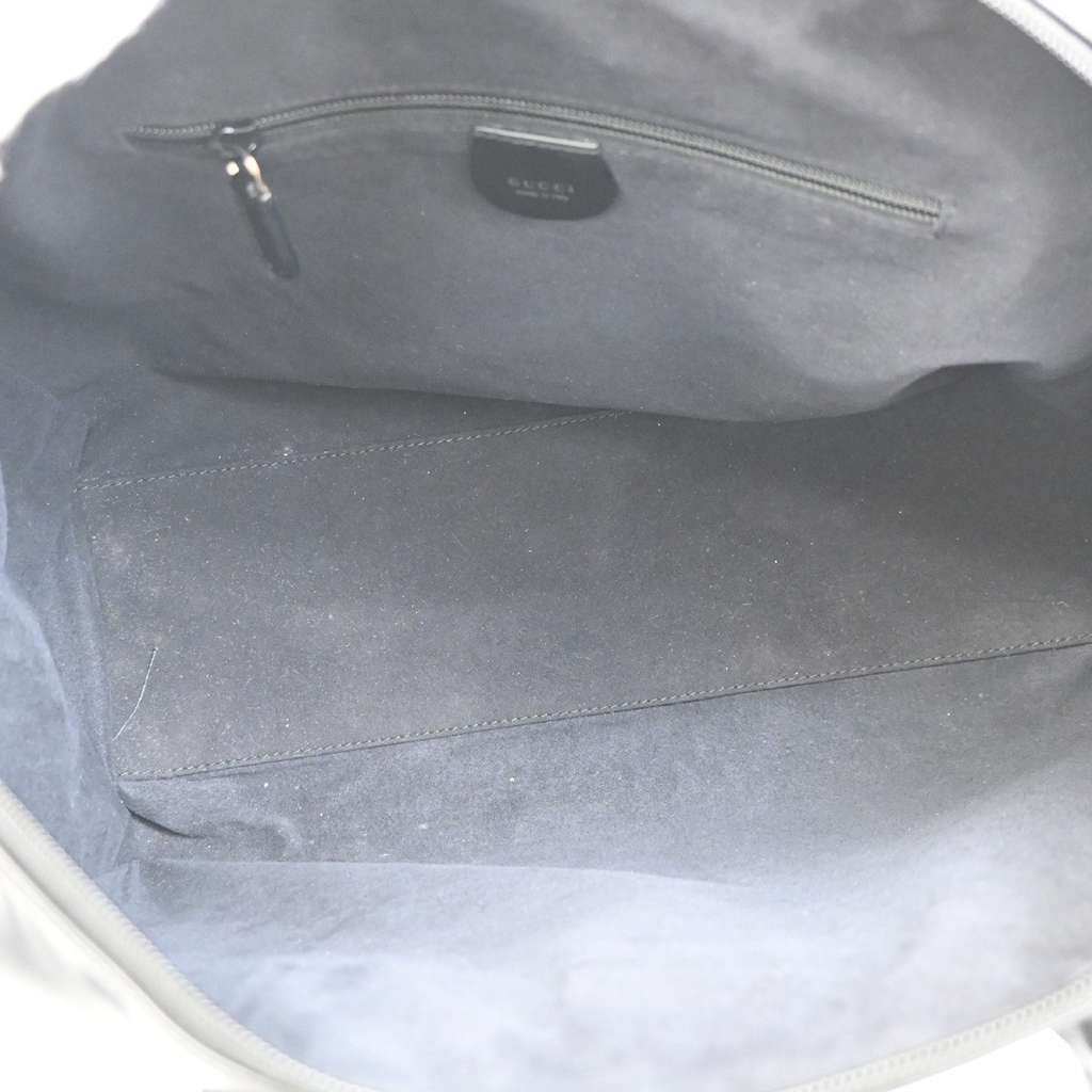 Gucci Vintage Boston Bag Black Leather Good condition - Box View