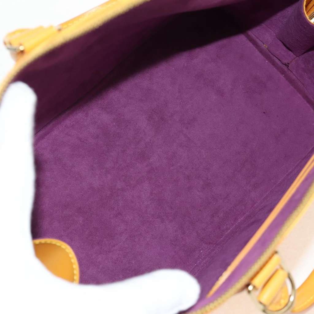 Louis Vuitton Alma Handbag Yellow Leather Good condition - Box View