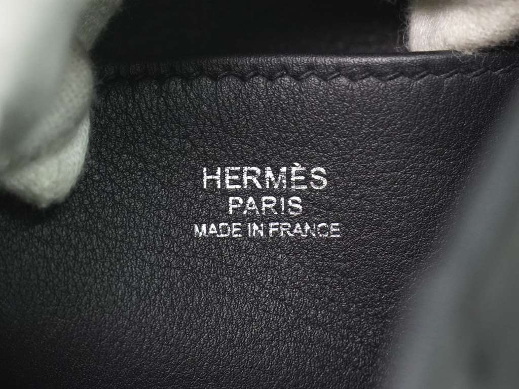 Hermès Licol Bag Black Leather Good condition - Box View