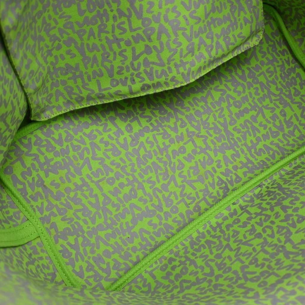 Louis Vuitton Neverfull Tote Green Canvas Good condition - Inside View