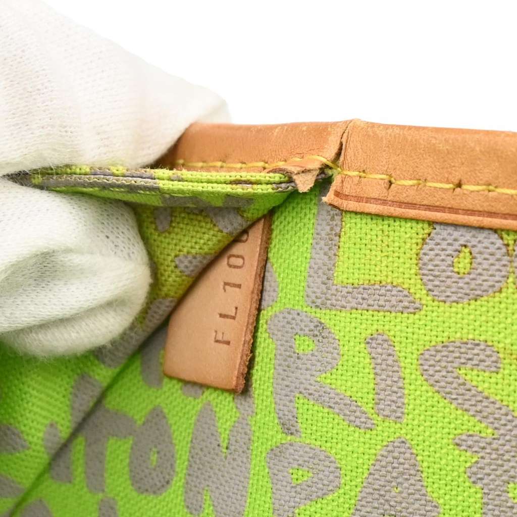 Louis Vuitton Neverfull Tote Green Canvas Good condition - Box View