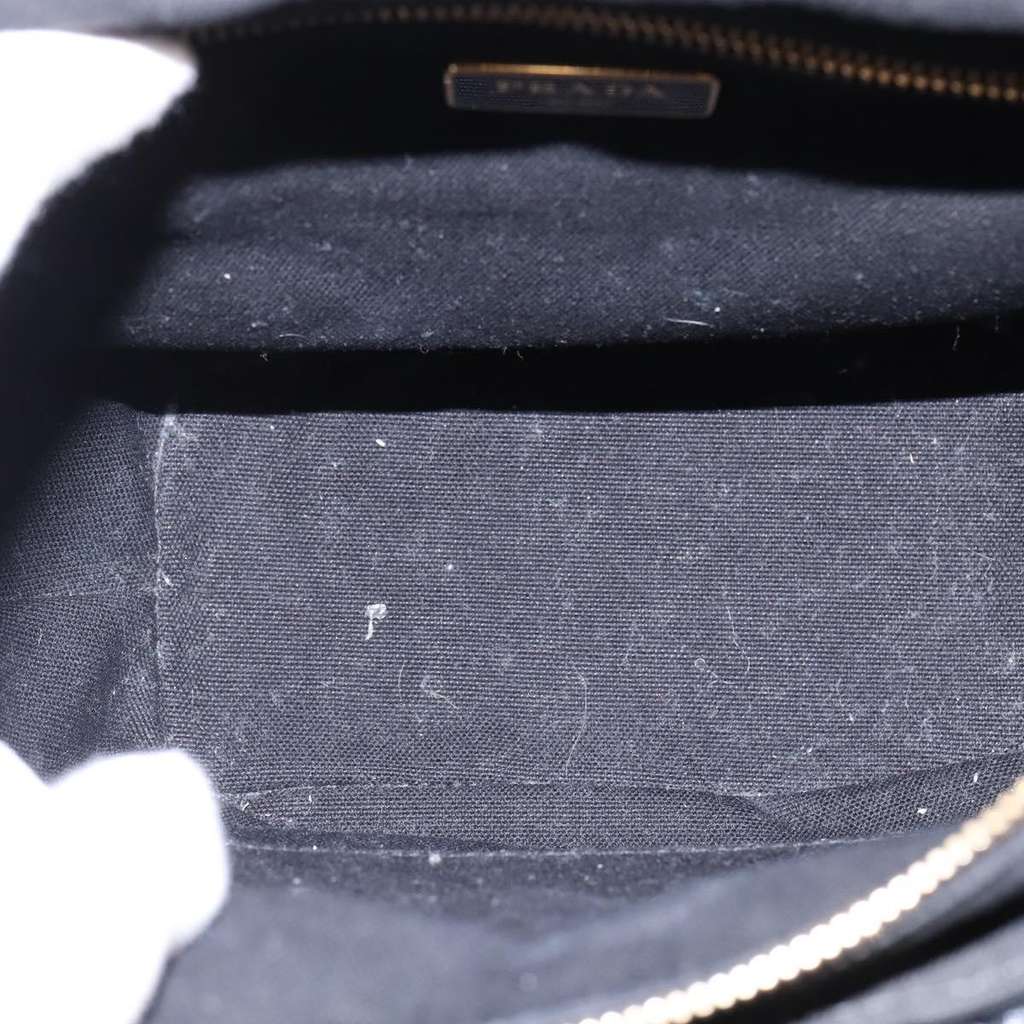 Prada Fringe Wicker Tote Black Good condition - Box View