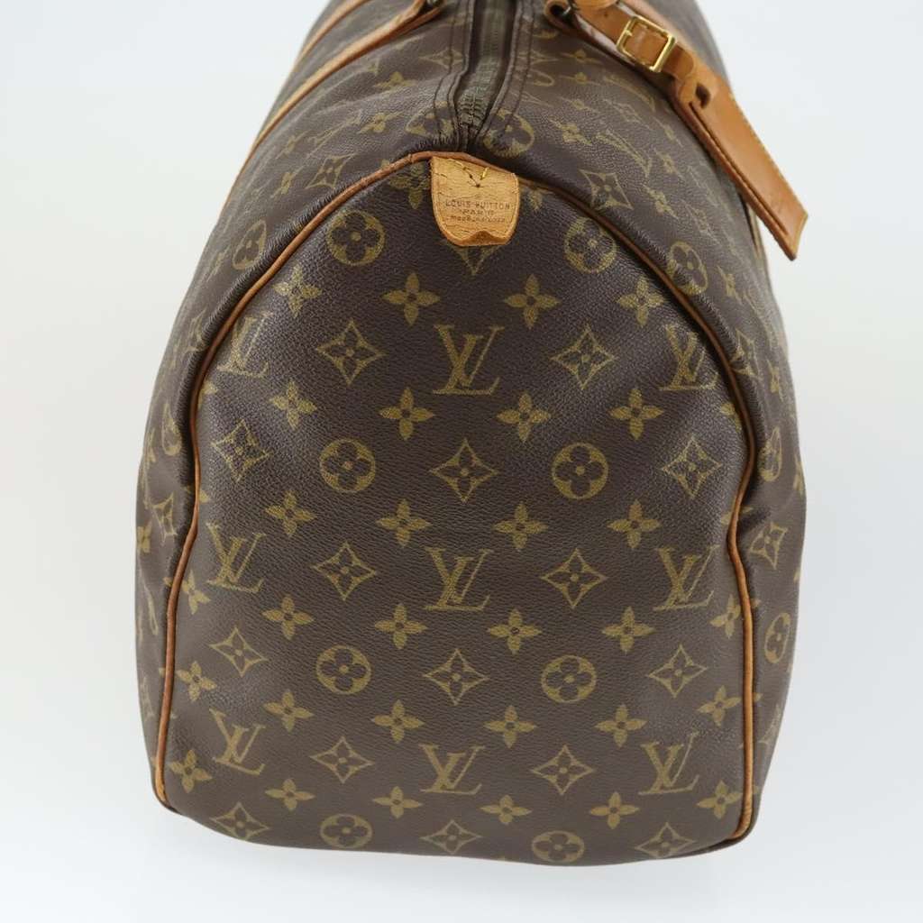 Louis Vuitton Keepall Bag Brown Canvas Fair condition - Model View
